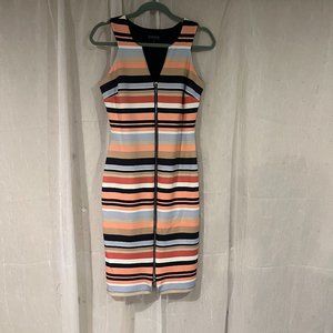 Enfocus Studio multi colored form fitting dress